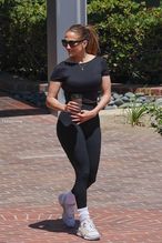 Jennifer Lopez Sexy Spotted Showing Off Her Hot Curves And Fit Figure While She Hits The Gym In LA