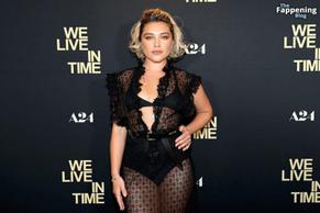 Florence PughSexy in Florence Pugh Sexy Stuns In A Hot Sheer Dress At We Live In Time Premiere In New York