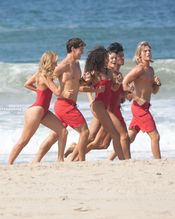  alt="Olivia Dunne Sexy in Olivia Dunne Sexy Shows Off Her Sizzling Body In A Spicy Red Swimsuit While Filming The Baywatch Reboot In La"