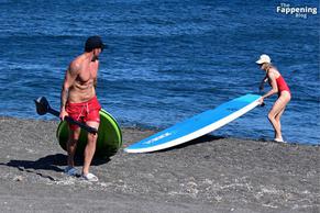 Katie McglynnSexy in Katie Mcglynn Sexy Seen With Ricky Raymen Sizzles In A Hot Red Bikini At Santorini Beach