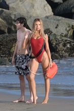  alt="Brooks Nader Sexy in Brooks Nader Sexy Shows Off Her Sizzling Body In A Spicy Red Swimsuit While Filming The Baywatch Reboot In La"