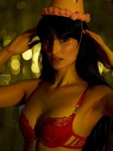  alt="Yael Cohen Aris Sexy in Yael Cohen Aris Sexy Photoshoot Posing Her Curvaceous Body In A Steamy Red Lingerie For Her 30th Birthday"