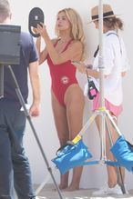  alt="Brooks Nader Sexy in Brooks Nader Sexy Shows Off Her Sizzling Body In A Spicy Red Swimsuit While Filming The Baywatch Reboot In La"
