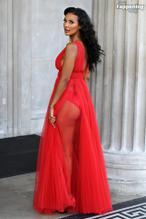 Maya JamaSexy in Maya Jama Sizzles In Red: Sexy Look At The Red Carpet Event