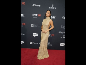 Becky G Sexy And Braless Stuns In A Gorgeous Dress At The TIME100 Next Gala In NYC