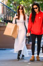 Emily RatajkowskiSexy in Emily Ratajkowski Rocks A Sexy White See Through Dress In Nyc