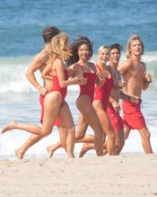  alt="Olivia Dunne Sexy in Olivia Dunne Sexy Shows Off Her Sizzling Body In A Spicy Red Swimsuit While Filming The Baywatch Reboot In La"