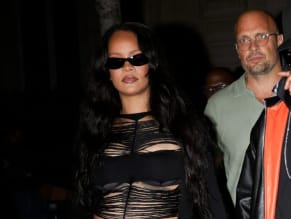 Rihanna Sexy in Rihanna Sexy Seen With A$Ap Rocky Wearing A Sultry Black Dress While Leaving L'Arc Nightclub In Paris