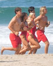  alt="Olivia Dunne Sexy in Olivia Dunne Sexy Shows Off Her Sizzling Body In A Spicy Red Swimsuit While Filming The Baywatch Reboot In La"