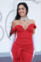 Georgina RodriguezSexy in Georgina Rodriguez Sizzles In Red At The 80th Venice International Film Festival