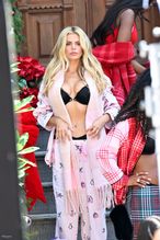  alt="Brooks Nader Sexy in Brooks Nader Spotted Sexy Flashing Her Hot Tit As She Models For A Victoria's Secret Christmas Campaign In Nyc"