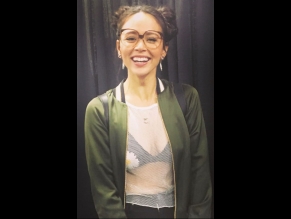 Melissa O'neil Sexy in See Trough Bra