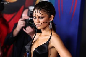  alt="Zendaya Sexy in Zendaya Sexy Flaunts Her Hot Cleavage And Legs At The "spider-man: Brand New Day" World Premiere In La"