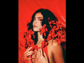  alt="Kylie Jenner Sexy in Kylie Jenner Sexy Poses Her Hot Assets In A Spicy Red Latex Dress For Her New Perfume Photoshoot"