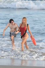  alt="Brooks Nader Sexy in Brooks Nader Sexy Shows Off Her Sizzling Body In A Spicy Red Swimsuit While Filming The Baywatch Reboot In La"