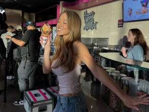 Sydney Sweeney Sexy Sizzles In Pink For Baskin-Robbins' 