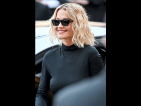 Rita Ora Sexy Flashes Her Hard Nipples At The Tom Ford Fashion Show In Paris