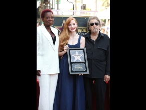 Jessica Chastain Sexy Flaunts Her Hot Cleavage At The Hollywood Walk Of Fame Event In LA