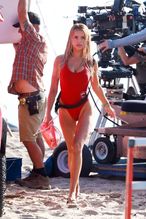  alt="Brooks Nader Sexy in Brooks Nader Sexy Shows Off Her Sizzling Body In A Spicy Red Swimsuit While Filming The Baywatch Reboot In La"