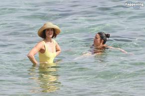 Gemma ArtertonSexy in Gemma Arterton Stuns In A Sexy Yellow Swimsuit At Exclusive Beach Party In Italy