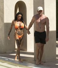  alt="Katie Price Sexy in Katie Price Sexy Seen With Lee Andrews Showing Off Her Sizzling Bikini Body At A Pool In Dubai"