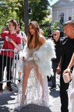  alt="Jennifer Lopez Sexy in Jennifer Lopez Sexy Flaunts Her Hot Tits In A Dazzling Dress At The Celia Kritharioti Haute Couture Fashion Show In Paris"