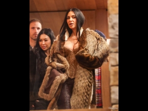 Kim Kardashian Sexy Spotted Showing Off Her Hot Cleavage As She Exits The Prada Store In Aspen