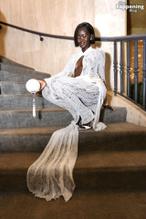 Adut AkechSexy in Adut Akech Stuns In Sexy Outfit At Met Gala In Nyc