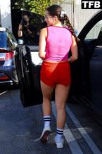 Addison RaeSexy in Addison Rae Sexy Seen Flaunting Her Hot Legs And Ass Wearing Red Shorts In West Hollywood 