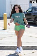 Addison RaeSexy in Addison Rae Sexy Seen Showing Off Her Hot Legs And Ass In Green Shorts Outside The Gym In West Hollywood 