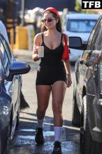 Addison RaeSexy in Addison Rae Sexy Seen Flaunting Her Hot Tits And Ass Wearing Shorts In West Hollywood 