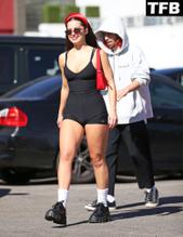 Addison RaeSexy in Addison Rae Sexy Seen Flaunting Her Hot Tits And Ass Wearing Shorts In West Hollywood 