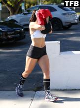 Addison RaeSexy in Addison Rae Sexy Seen Flaunting Her Hot Legs Wearing Black Shorts In Los Angeles 