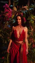  alt="Dove Cameron Sexy in Dove Cameron Sexy Shows Off Her Hot Cleavage And Legs In A Spicy Red Dress For Diesel's Fragrance Campaign Photoshoot"