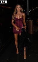 AJ BunkerSexy in AJ Bunker Sexy Seen Flaunting Her Hot Tits And Legs in London 