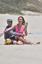 Alessandra AmbrosioSexy in Alessandra Ambrosio Sexy Enjoys Her Sunday at the Beach With Boyfriend Richard Lee in Santa Monica