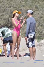 Alessandra AmbrosioSexy in Alessandra Ambrosio Sexy Enjoys Her Sunday at the Beach With Boyfriend Richard Lee in Santa Monica