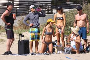 Alessandra AmbrosioSexy in Alessandra Ambrosio Sexy Flaunts Her Slim Figure On the Beach With Friends In Santa Monica