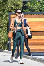 Alessandra AmbrosioSexy in Alessandra Ambrosio exiting her personal trainer home after a workout session in Brentwood