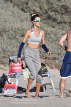 Alessandra AmbrosioSexy in Alessandra Ambrosio playing voleyball before the sun goes down in Santa Monica