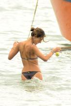 Alessandra AmbrosioSexy in Alessandra Ambrosio enjoys day out on speedboat, plays beach tennis in Florianopolis