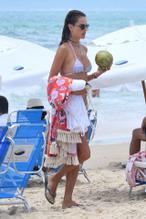 Alessandra AmbrosioSexy in Alessandra Ambrosio and boyfriend Nicolo Oddi enjoy a day on the beach in Santa Catarina, Brazil