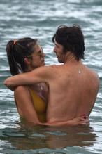 Alessandra Ambrosio Sexy in Alessandra Ambrosio Sexy with Nicolo Oddi play some beach tennis with their friends in Brazil