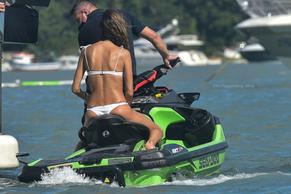 Alessandra AmbrosioSexy in Alessandra Ambrosio going on a jet ski trip with a small group of her friends