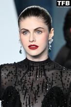 Alexandra DaddarioSexy in Alexandra Daddario Sexy Seen Flaunting Her Hot Cleavage At The Vanity Fair Oscar Party in Beverly Hills 