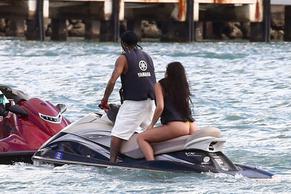 Amanda TrivizasSexy in Amanda Trivizas and Tyga riding a Jet Ski through the bay of Miami Beach