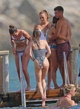 Amber DaviesSexy in Amber Davies Sexy With Friends On A Beach in Ibiza