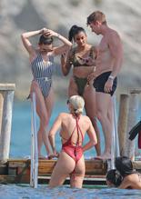 Amber DaviesSexy in Amber Davies Sexy With Friends On A Beach in Ibiza