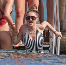 Amber DaviesSexy in Amber Davies Sexy With Friends On A Beach in Ibiza