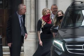 Amber HeardSexy in Amber Heard arrives at the High Court in London